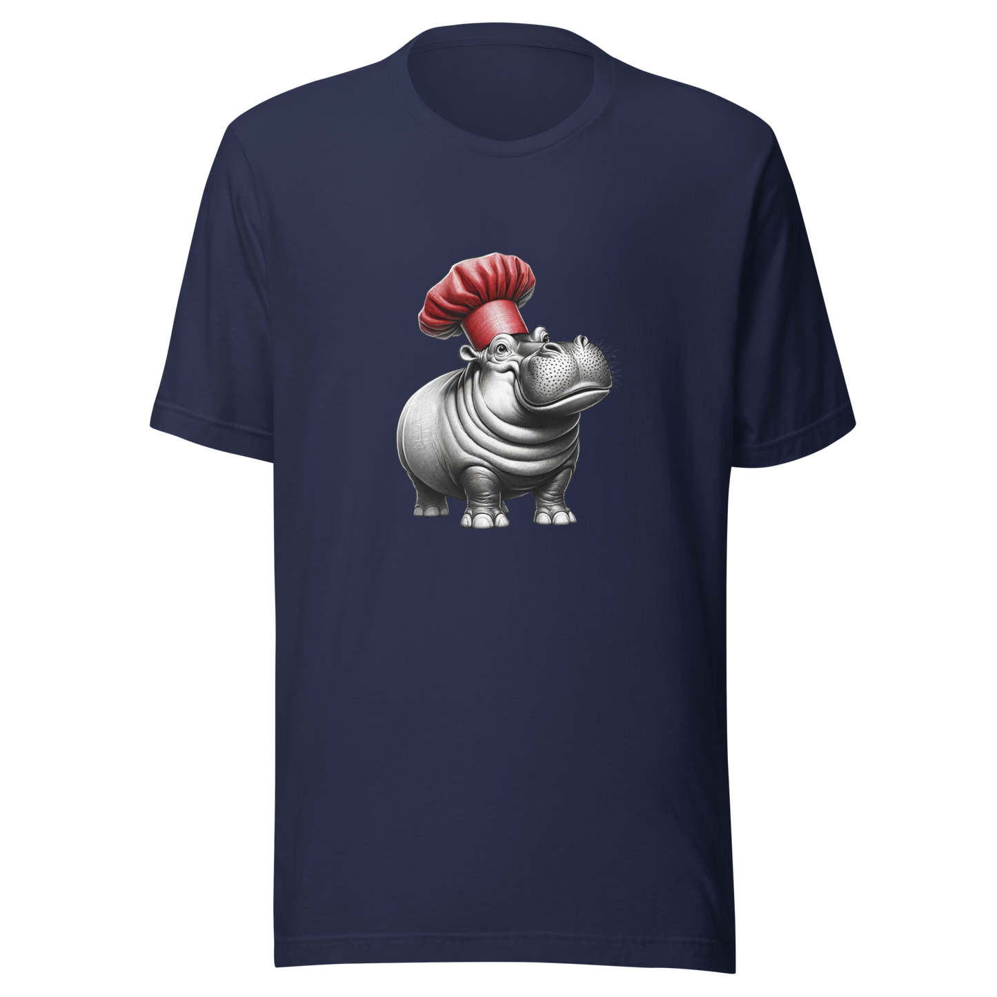 "Hippo Chef: Culinary Comedian" Unisex Graphic T-Shirt