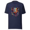 "Kaleidoscope Canine: Colorful Dog Portrait" Unisex T-Shirt - Radiant Art of Radiant Group