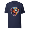 Unisex t-shirt "Colorful Companion: Warm-Toned Dog Portrait" - Radiant Art of Radiant Group