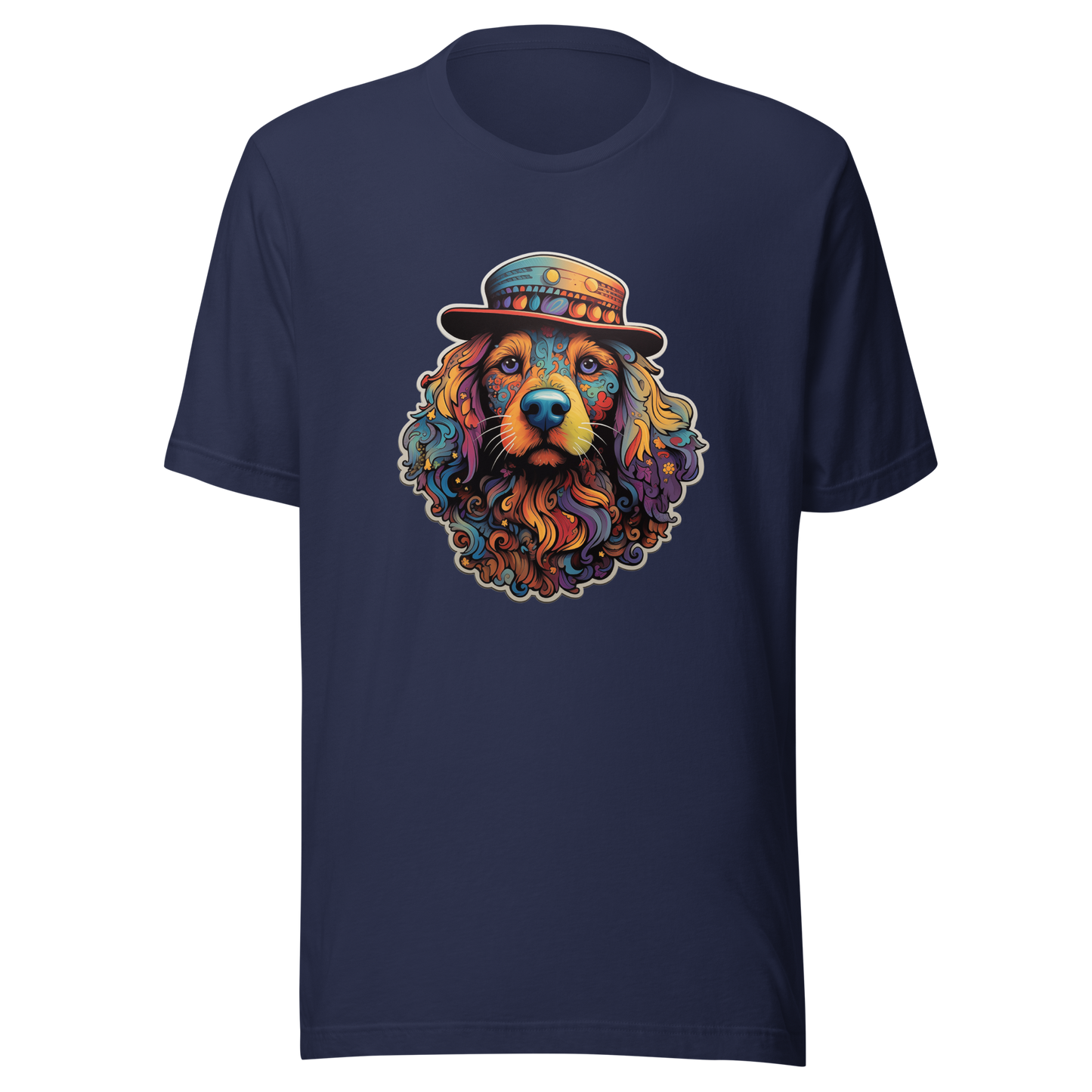 Unisex Graphic Tee "Gentleman Pup: Stylishly Hatted Dog"