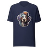 Unisex t-shirt "Top Hat Pooch: Distinguished Dog Portrait" - Radiant Art of Radiant Group