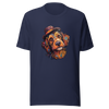 Unisex t-shirt "Bohemian Bowler: Artistic Dog with Hat" - Radiant Art of Radiant Group