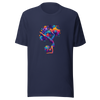 Unisex Graphic t-shirt "Stellar Asana: Cosmic Yoga Pose" - Radiant Art of Radiant Group