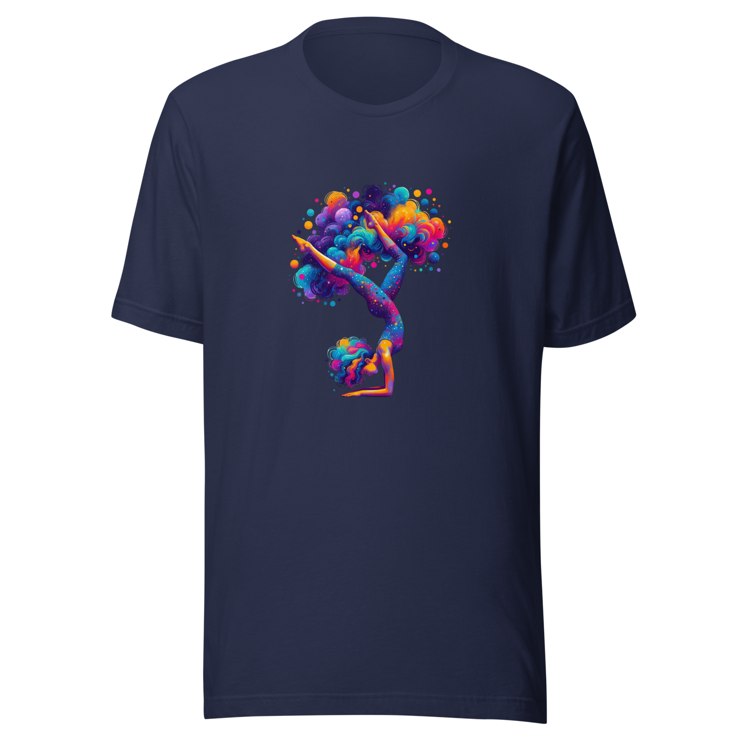 Unisex Graphic t-shirt "Stellar Asana: Cosmic Yoga Pose"