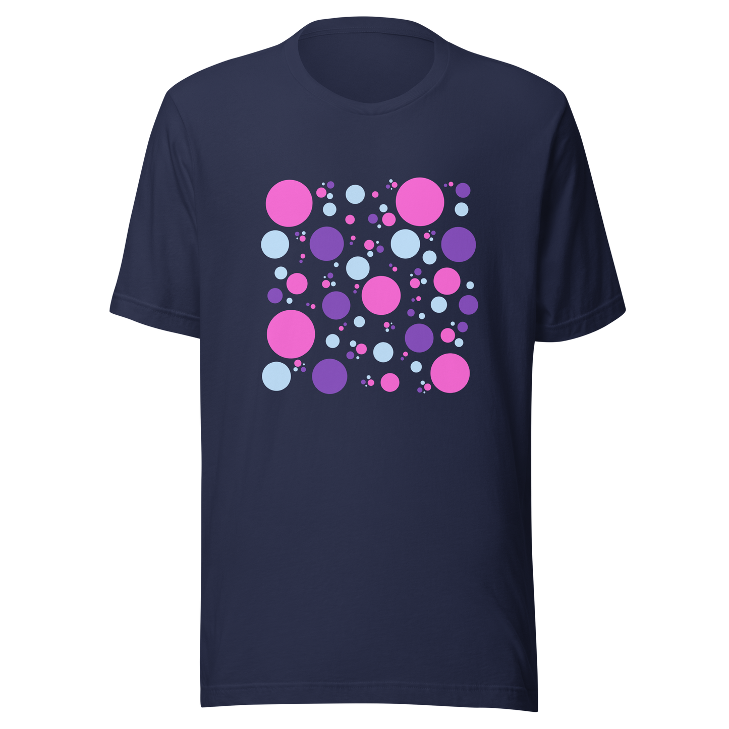 Unisex t-shirt with colorful circles