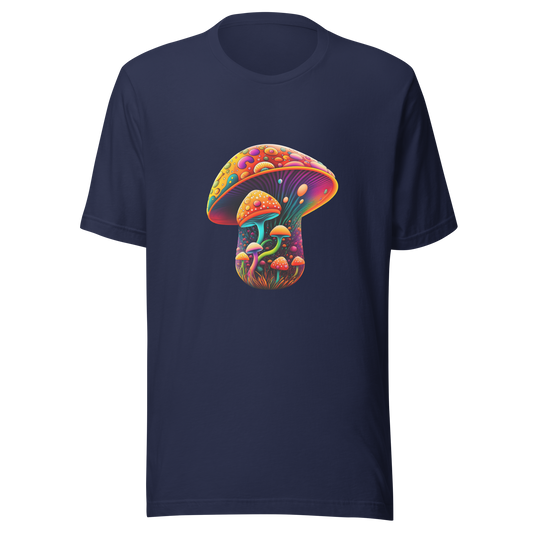 Unisex t-shirt with fantasy mushroom