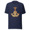 Unisex t-shirt Zen Safari: Meditating Giraffe - Radiant Art of Radiant Group