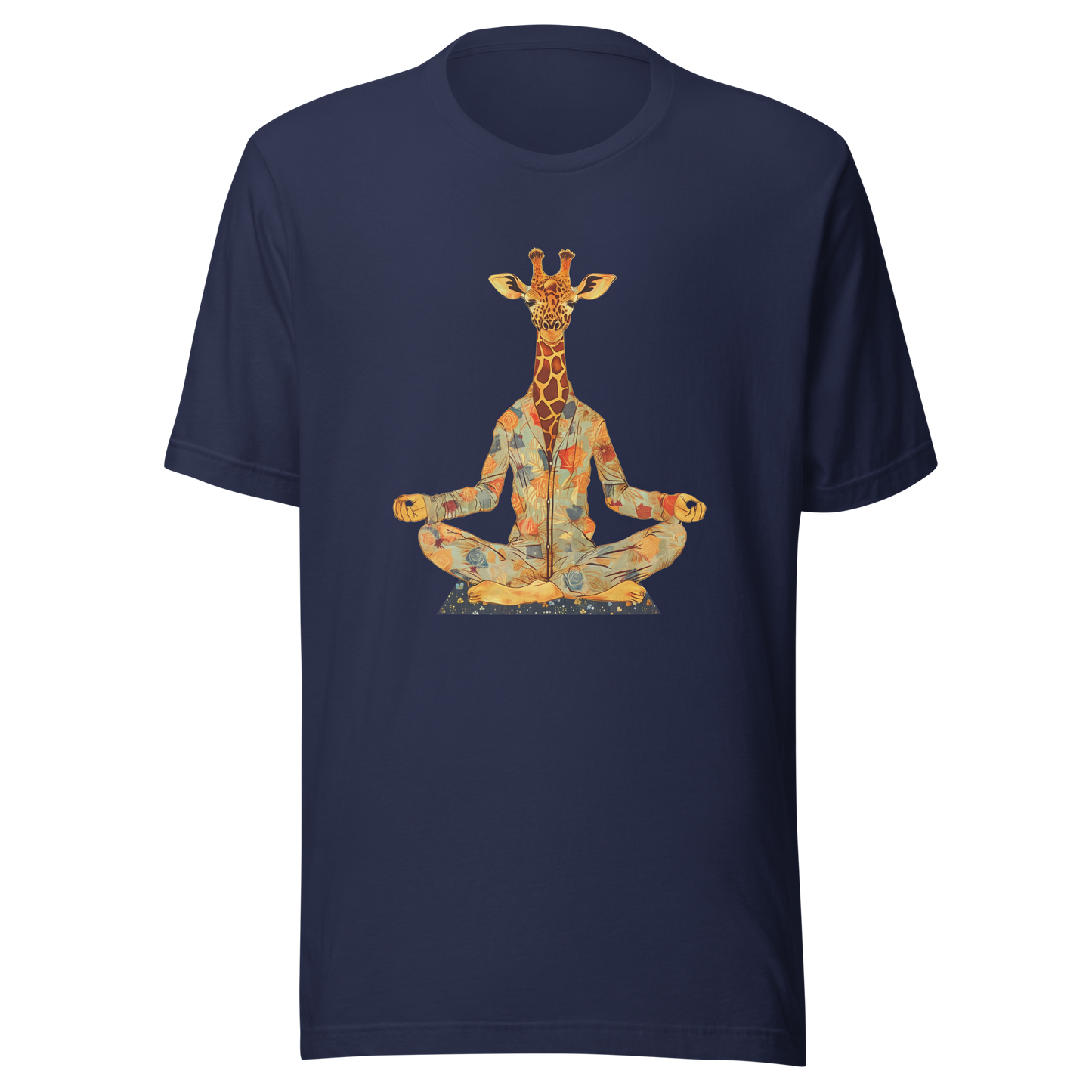 Unisex t-shirt Zen Safari: Meditating Giraffe
