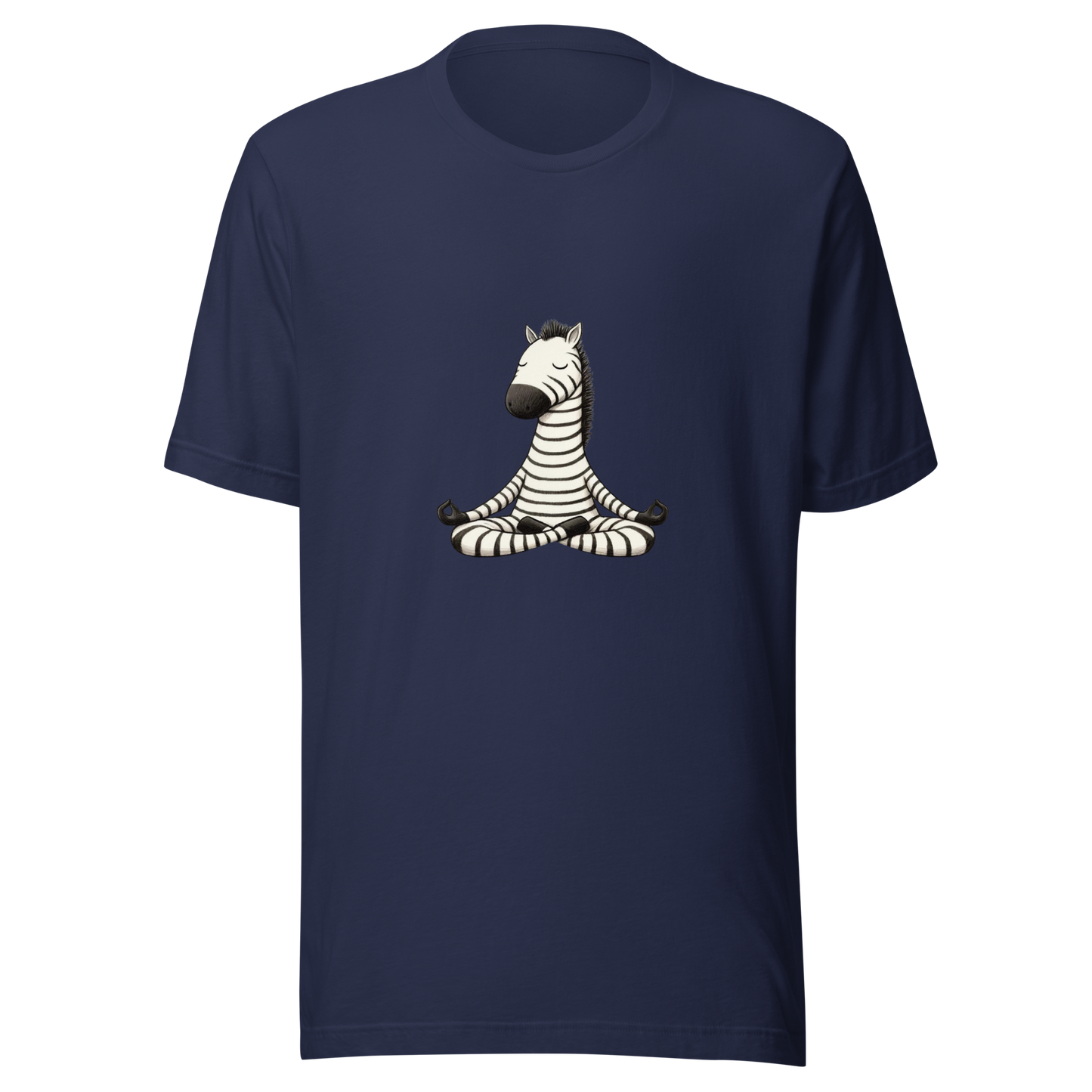 Unisex t-shirt Zen yoga Zebra