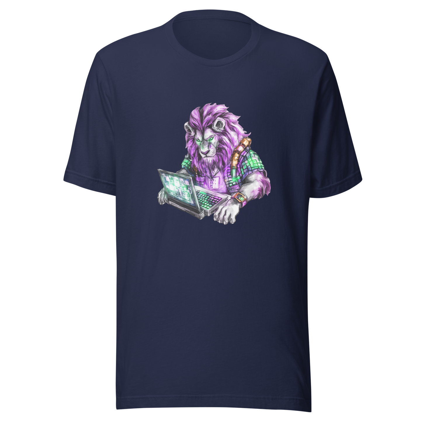 Unisex t-shirt "Lion Coder"