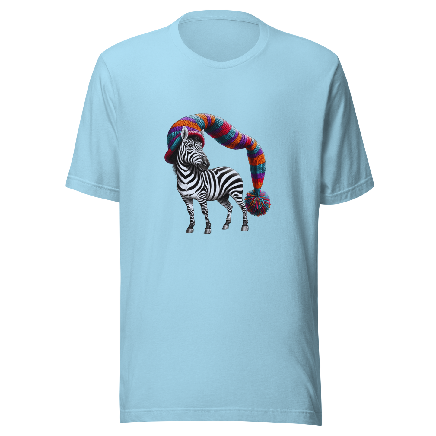 Unisex t-shirt with stylish zebra
