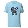 Unisex t-shirt with blue zebra - Radiant Art of Radiant Group