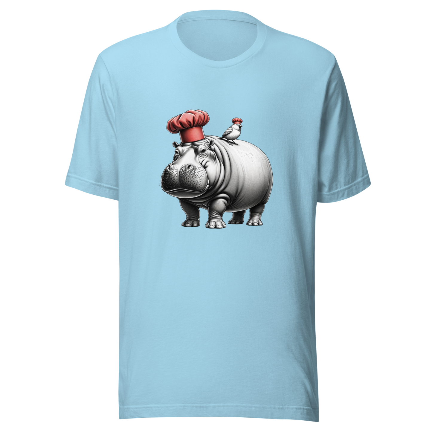 "Hippo and Canary Chefs: A Culinary Pair" Graphic Unisex T-Shirt