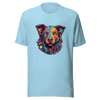"Kaleidoscope Canine: Colorful Dog Portrait" Unisex T-Shirt - Radiant Art of Radiant Group