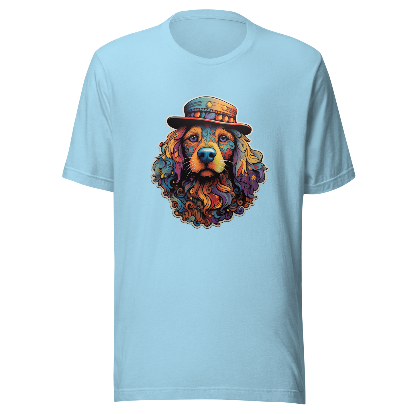 Unisex Graphic Tee "Gentleman Pup: Stylishly Hatted Dog"
