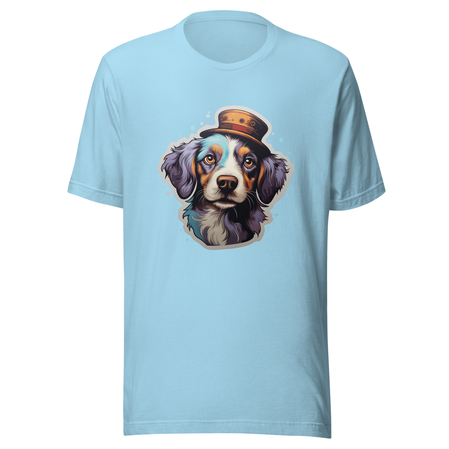 Unisex t-shirt "Top Hat Pooch: Distinguished Dog Portrait"
