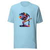 Unisex t-shirt "Galactic Serenity: Yoga Pose with Cosmic Tree" - Radiant Art of Radiant Group