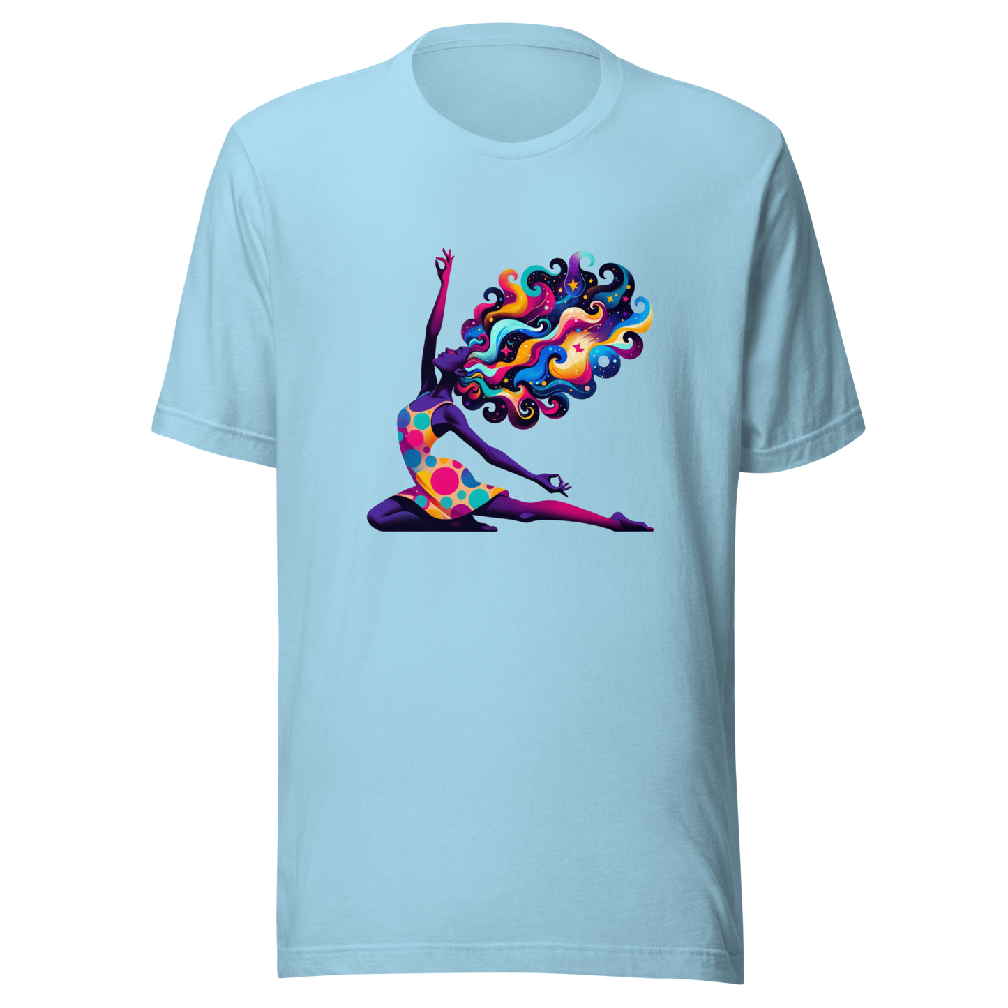 "Universal Flow: Abstract Cosmic Yoga" Graphic Unisex T-Shirt