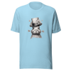 Unisex t-shirt Top Hat Bunny: Floral Finesse - Radiant Art of Radiant Group