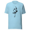 Unisex t-shirt with skeleton doing a handstand - Radiant Art of Radiant Group