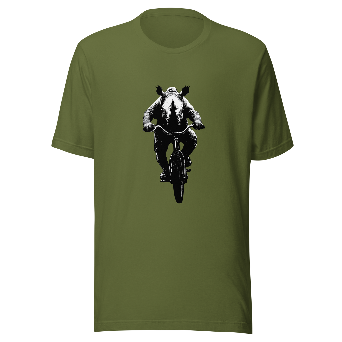 Unisex t-shirt "Pedal Like a Rhino"