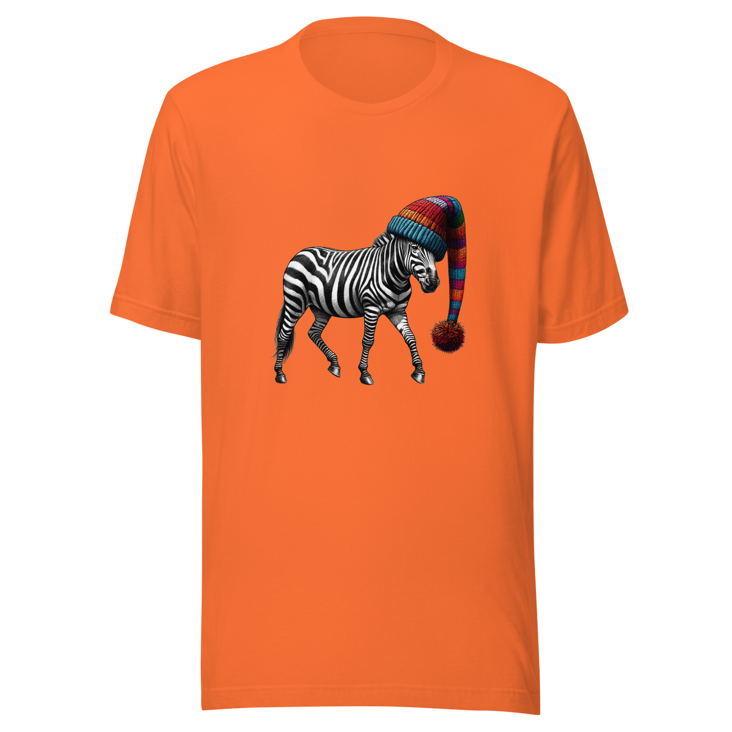 Unisex t-shirt - zebra in the hat