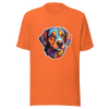 Unisex t-shirt "Colorful Companion: Warm-Toned Dog Portrait" - Radiant Art of Radiant Group