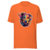 Unisex t-shirt "Vivid Pooch: Artistic Colorburst Dog Portrait" - Radiant Art of Radiant Group