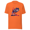 "Universal Flow: Abstract Cosmic Yoga" Graphic Unisex T-Shirt - Radiant Art of Radiant Group