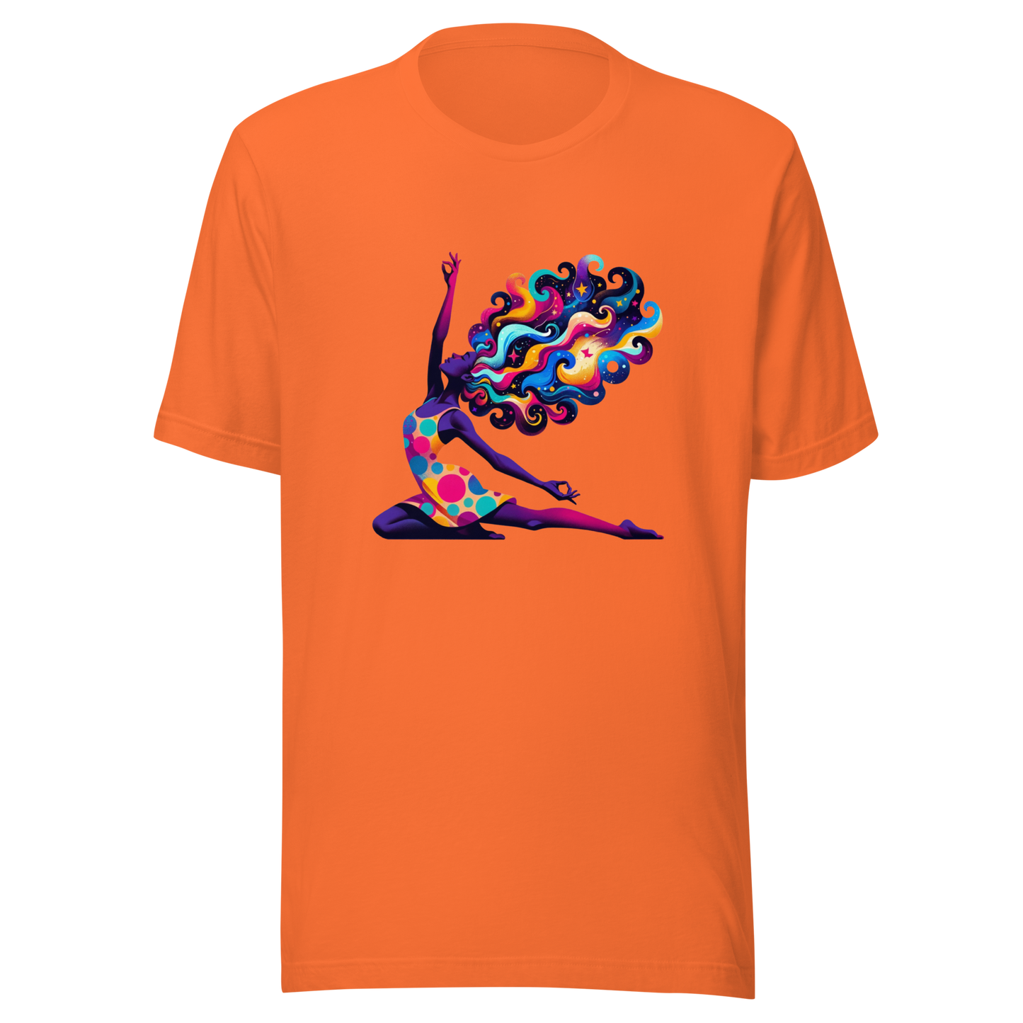 "Universal Flow: Abstract Cosmic Yoga" Graphic Unisex T-Shirt