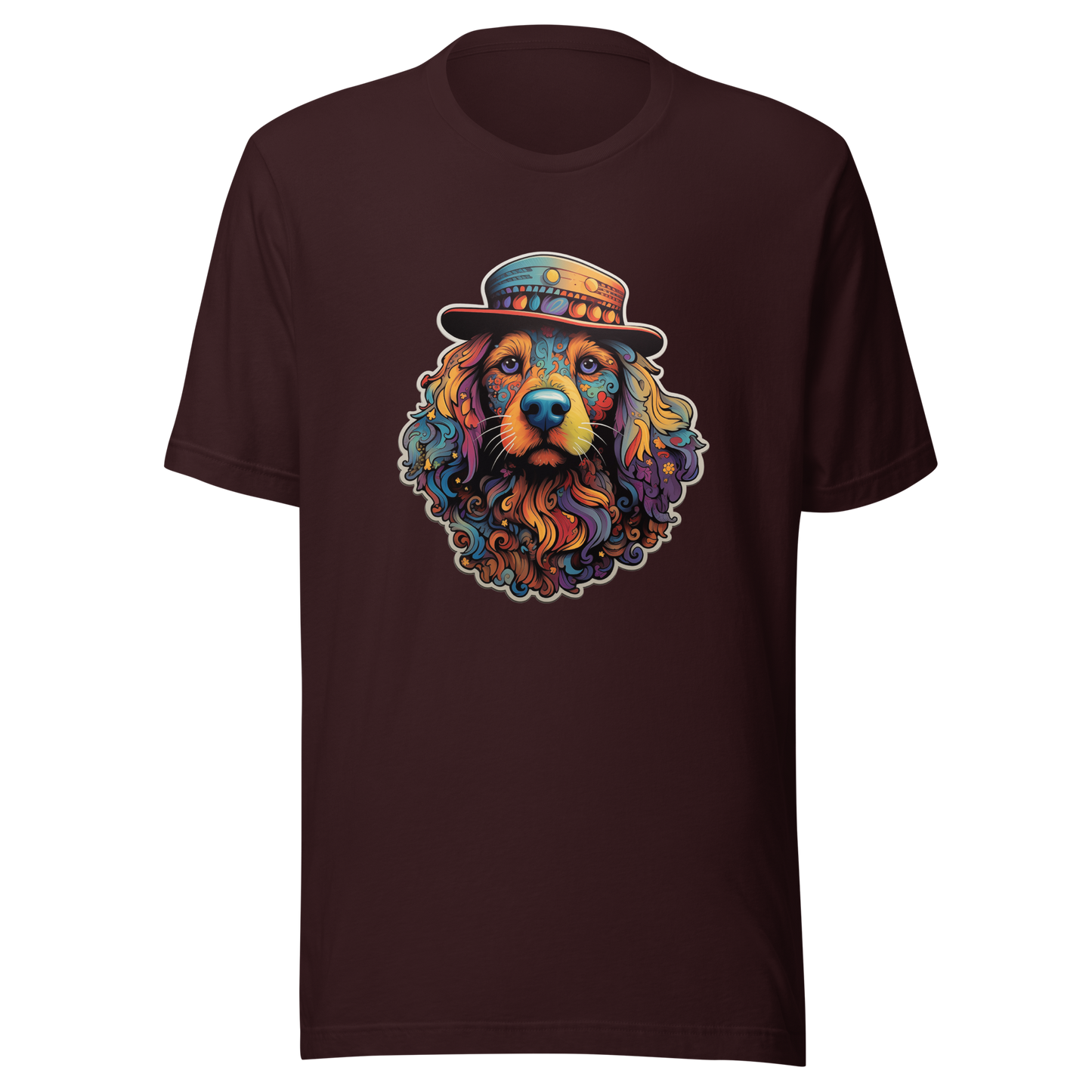 Unisex Graphic Tee "Gentleman Pup: Stylishly Hatted Dog"