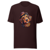 Unisex t-shirt "Bohemian Bowler: Artistic Dog with Hat" - Radiant Art of Radiant Group