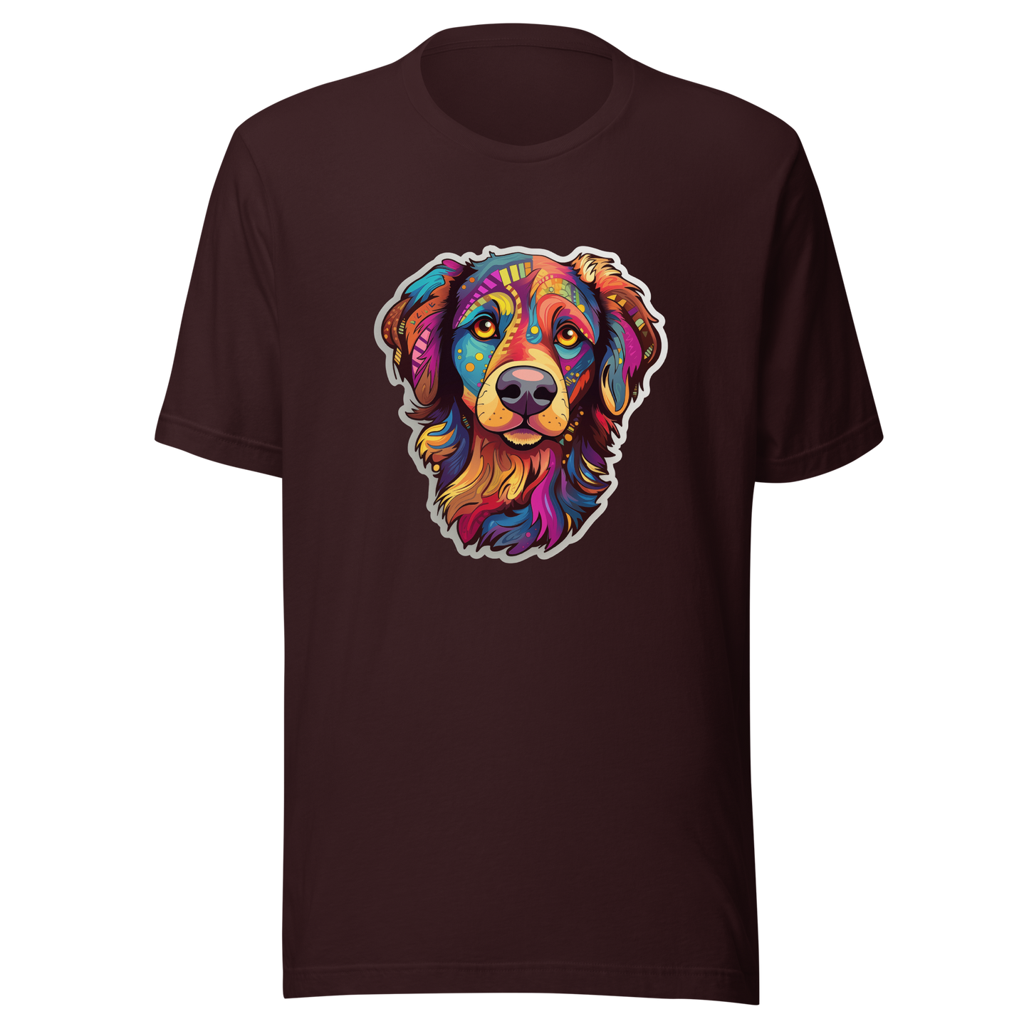 Unisex t-shirt "Kaleidoscopic Canine: A Spectrum of Colors"