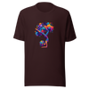 Unisex Graphic t-shirt "Stellar Asana: Cosmic Yoga Pose" - Radiant Art of Radiant Group