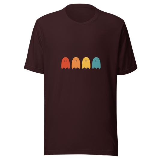 Unisex t-shirt "Ghostly Vibes: Minimalist Halloween Spirits" - Radiant Art of Radiant Group
