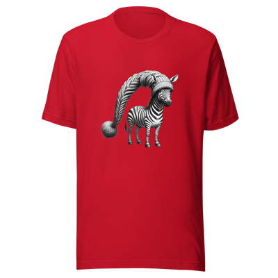 Unisex t-shirt of funny zebra - Radiant Art of Radiant Group