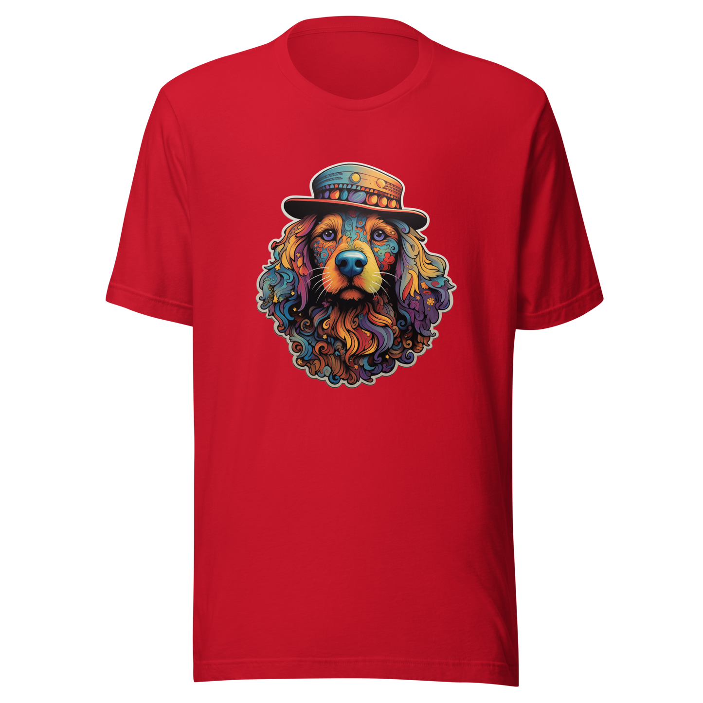 Unisex Graphic Tee "Gentleman Pup: Stylishly Hatted Dog"