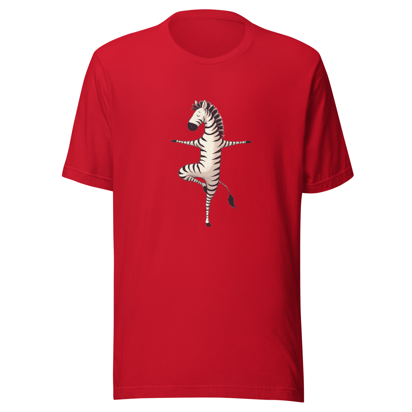 Unisex t-shirt Yoga Zebra