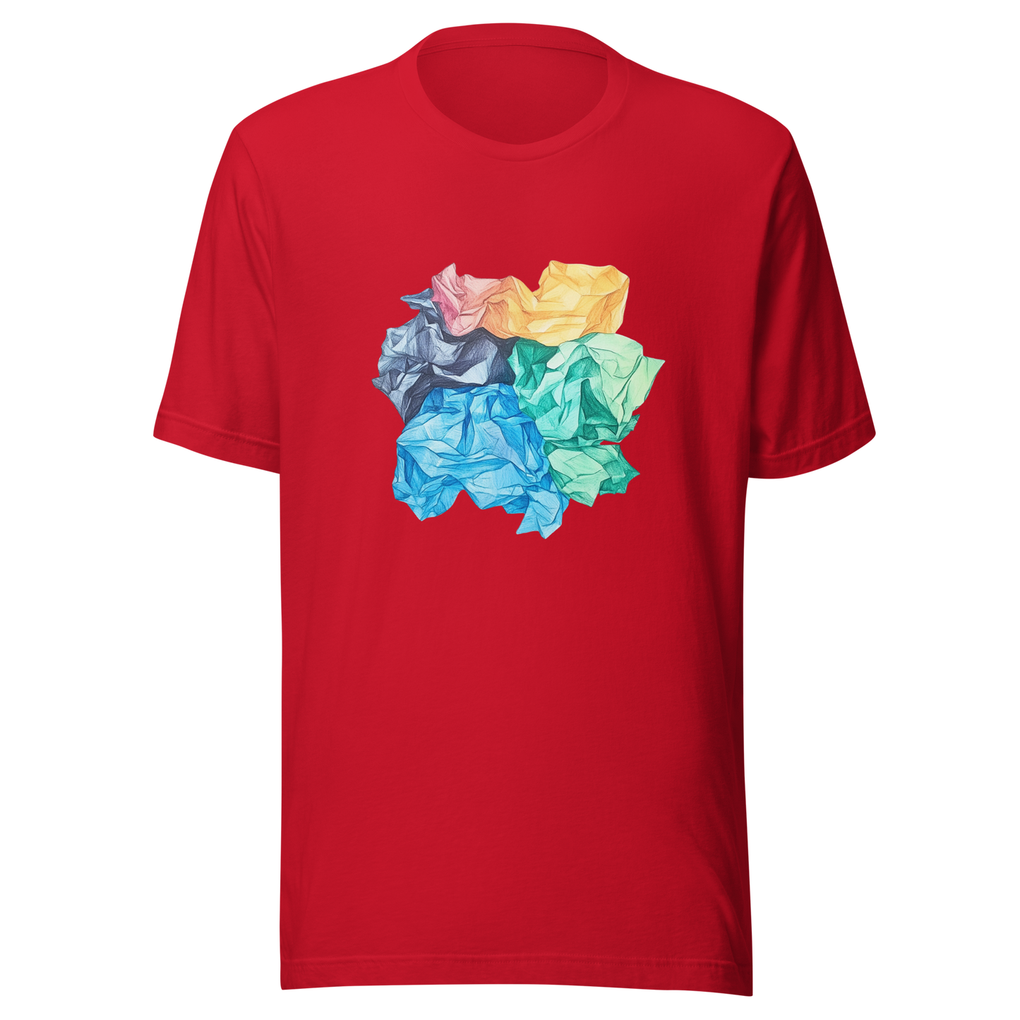 Unisex t-shirt "Crumpled Colors"