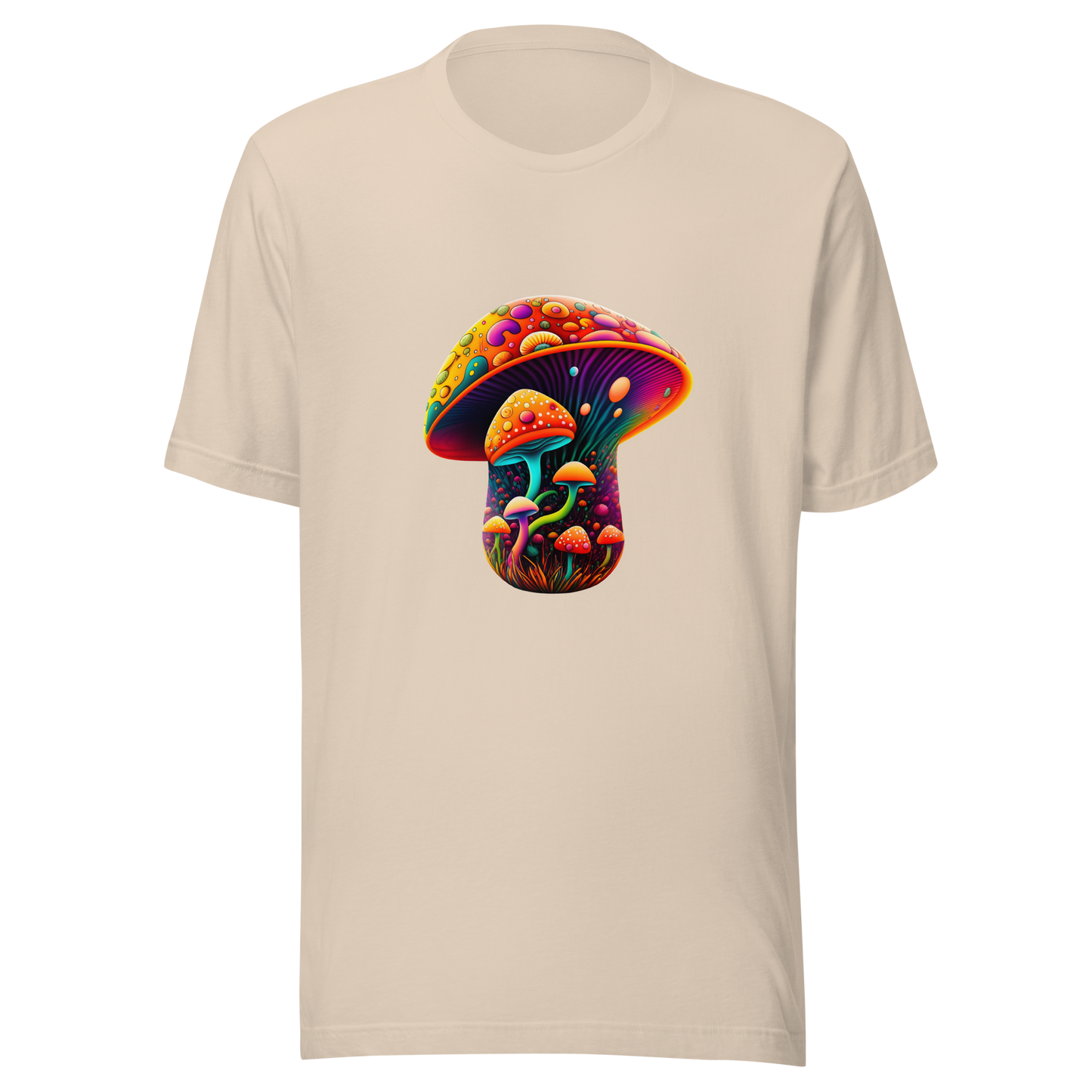 Unisex t-shirt with fantasy mushroom