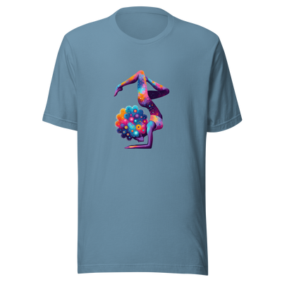 Unisex t-shirt "Cosmic Yoga: Nebula Pose" - Radiant Art of Radiant Group