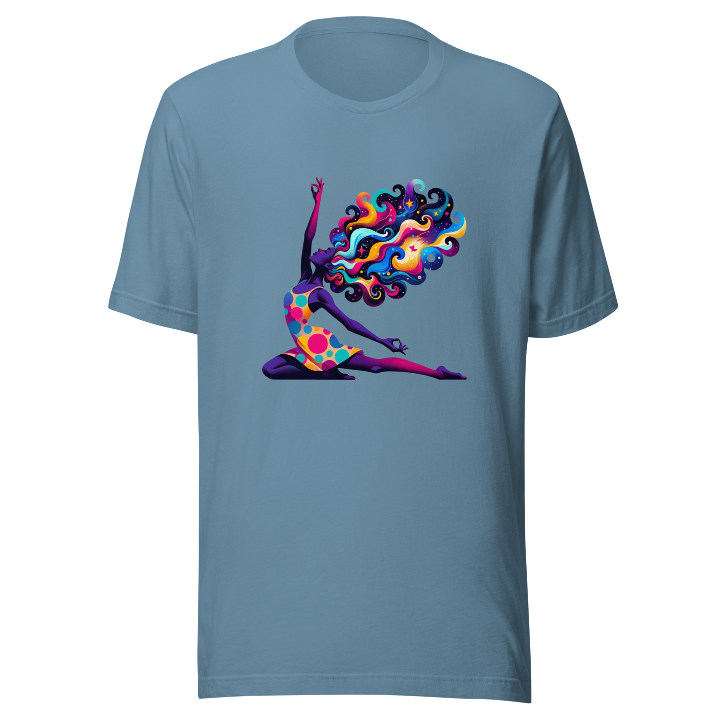 "Universal Flow: Abstract Cosmic Yoga" Graphic Unisex T-Shirt