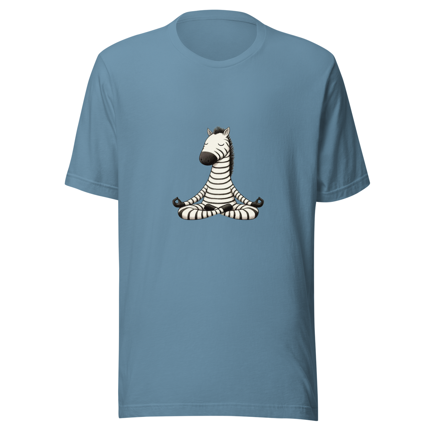 Unisex t-shirt Zen yoga Zebra