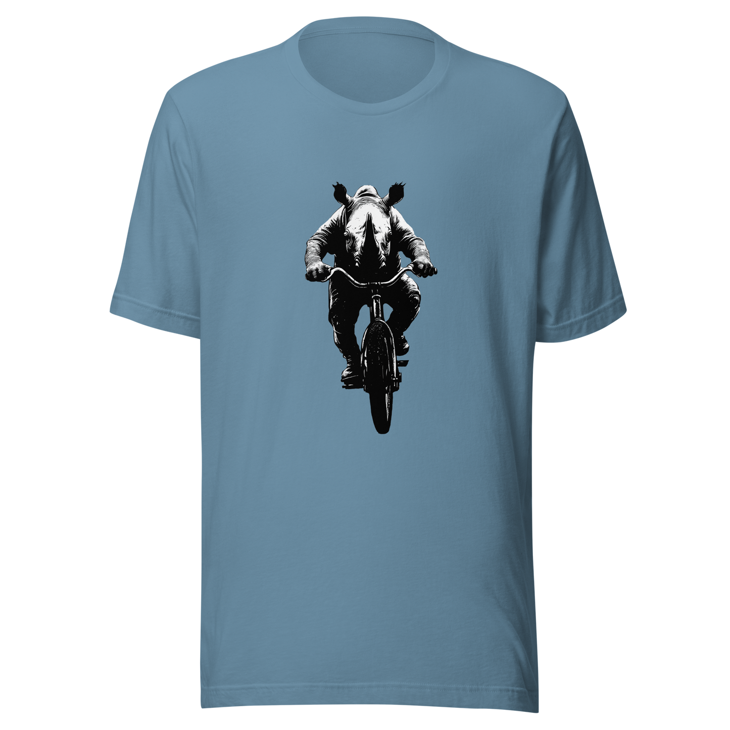 Unisex t-shirt "Pedal Like a Rhino"