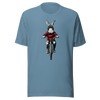 Unisex t-shirt "Rabbit on a bicycle" - Radiant Art of Radiant Group