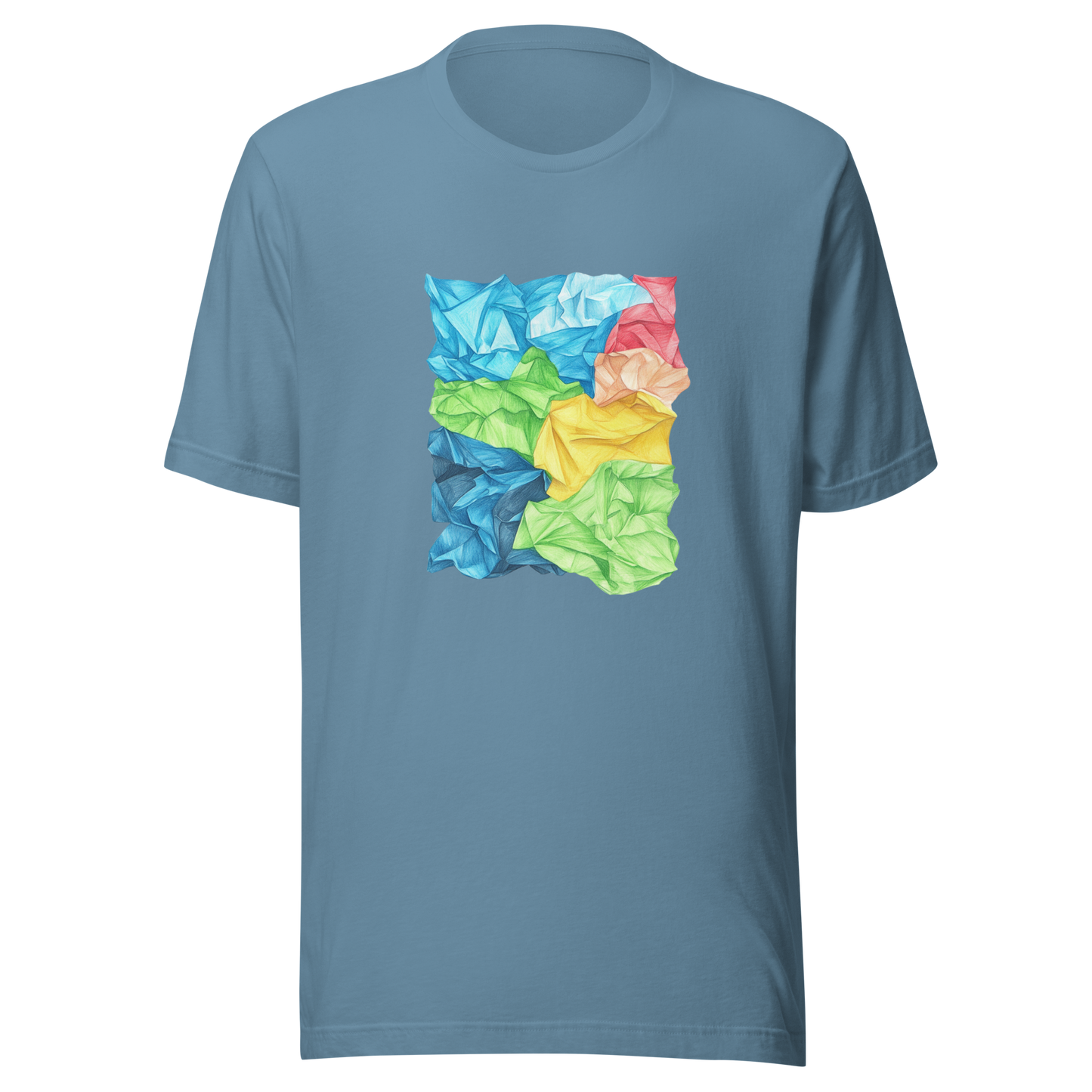 Unisex t-shirt "Crinkle Canvas: Art in a New Dimension"