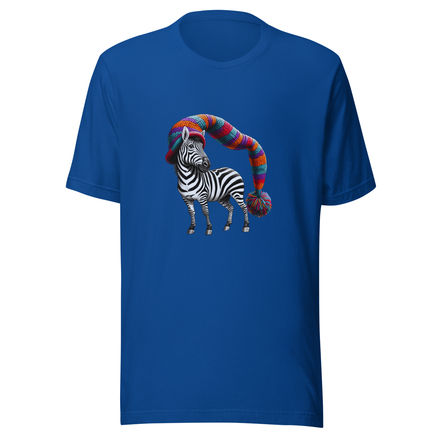 Unisex t-shirt with stylish zebra