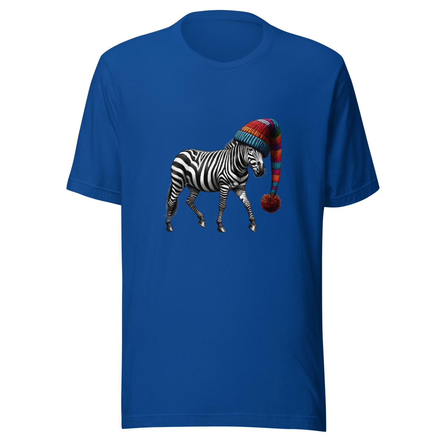 Unisex t-shirt - zebra in the hat