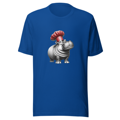 "Hippo Chef: Culinary Comedian" Unisex Graphic T-Shirt - Radiant Art of Radiant Group