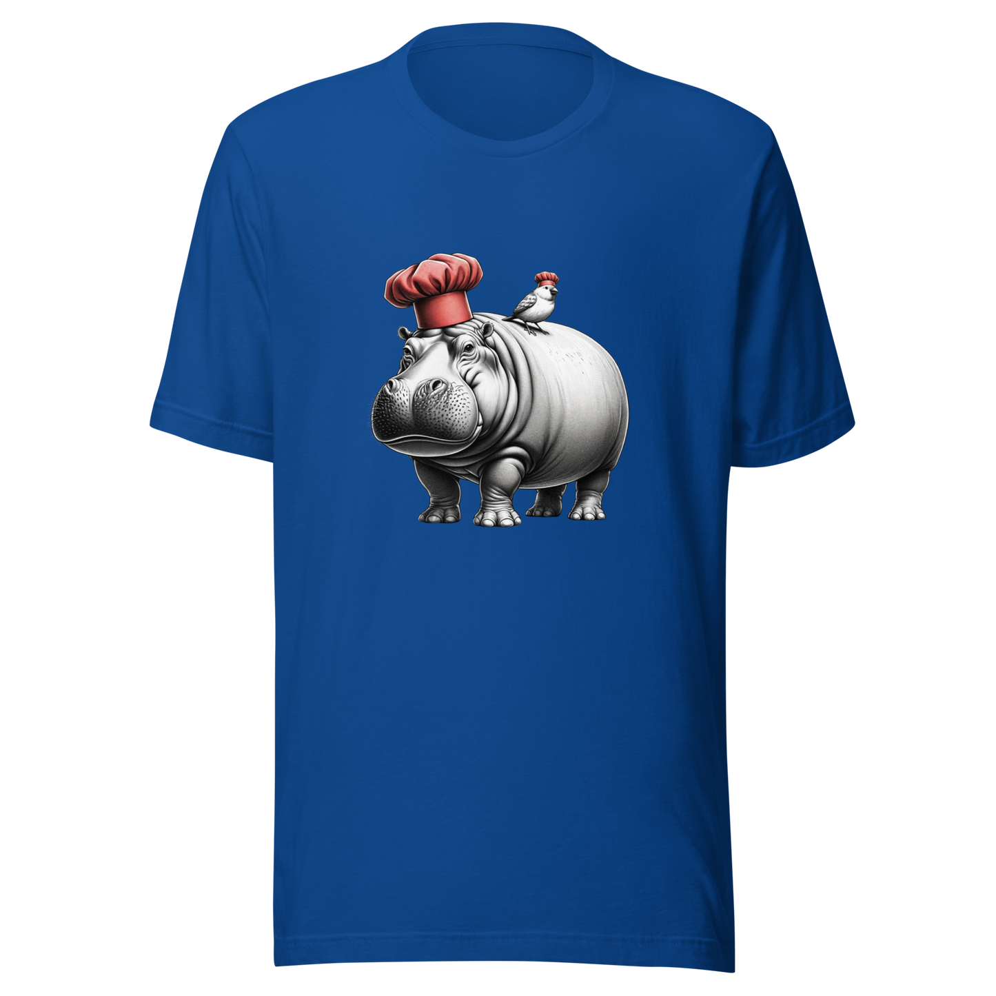 "Hippo and Canary Chefs: A Culinary Pair" Graphic Unisex T-Shirt